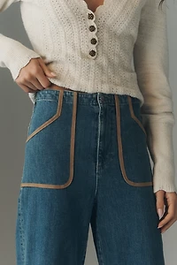 LE JEAN Joni High-Rise Flare Jeans