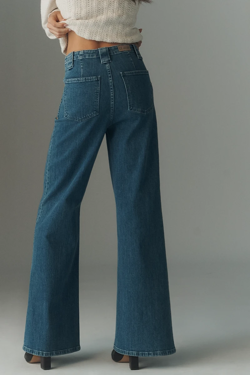 LE JEAN Joni High-Rise Flare Jeans