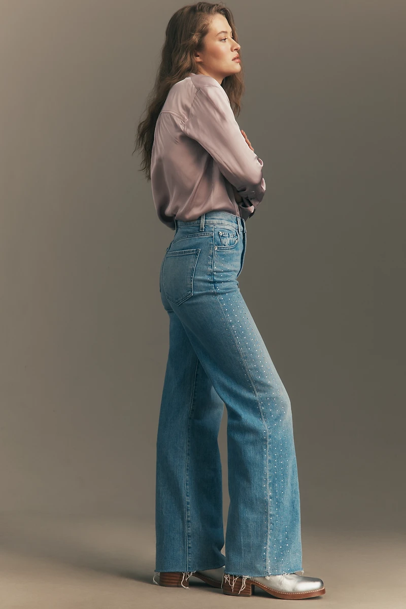 LE JEAN Column High Rise Wide Leg Jeans