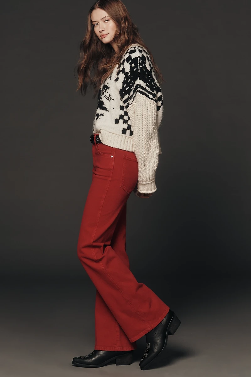 LE JEAN High-Rise Cowboy Bootleg Jeans