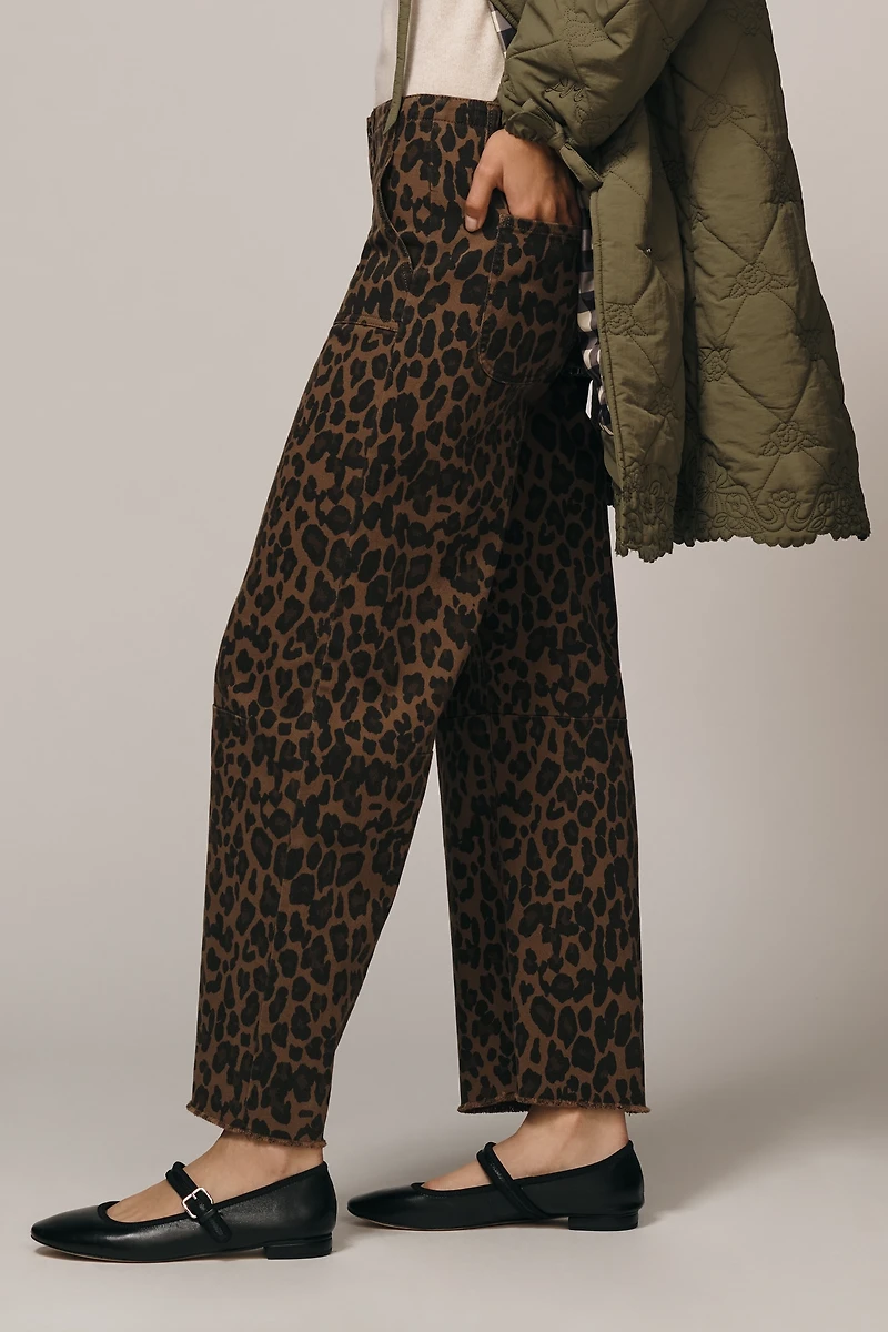 LE JEAN Utility Mid-Rise Soft Barrel Jeans