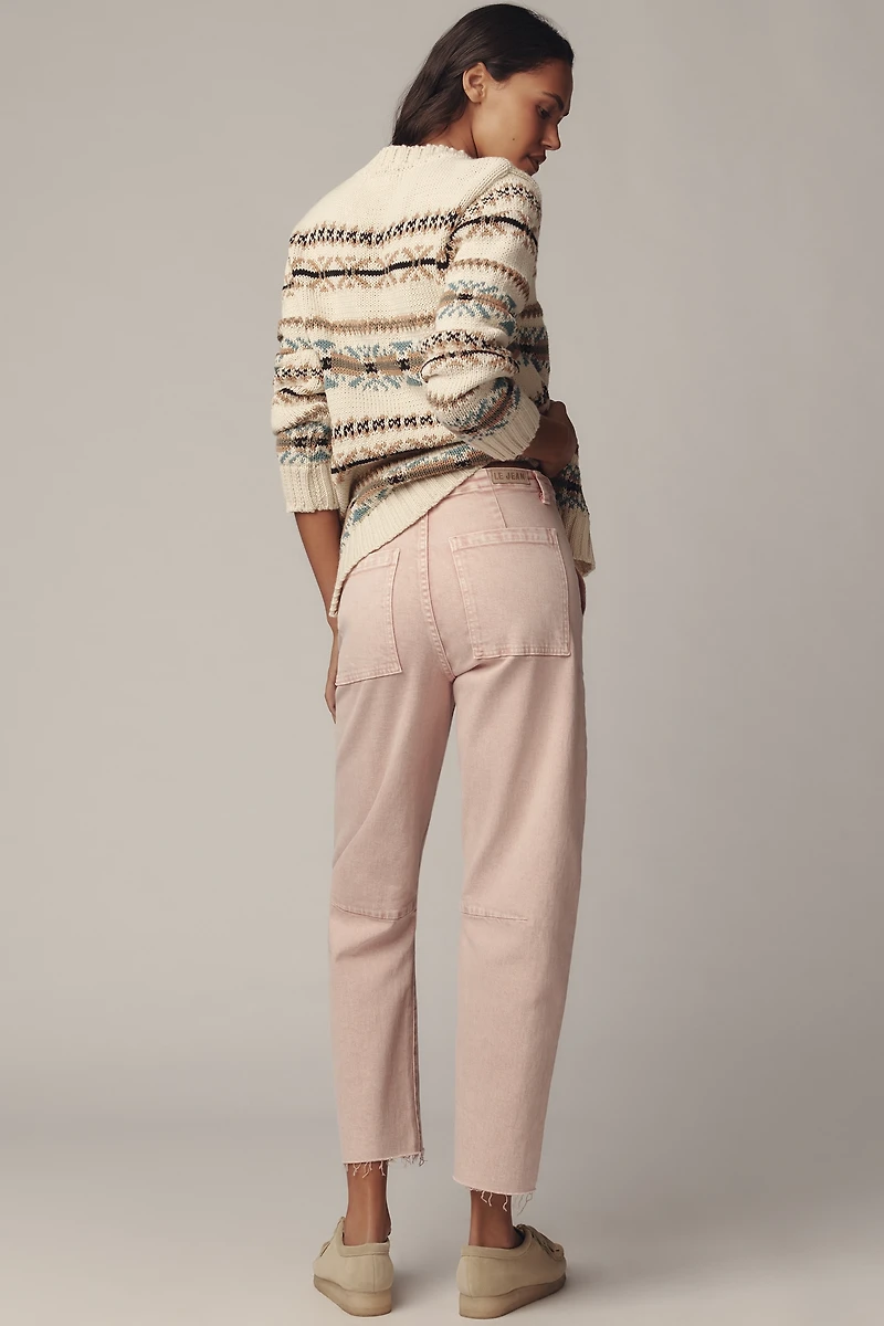 LE JEAN Utility Soft Mid-Rise Barrel Jeans