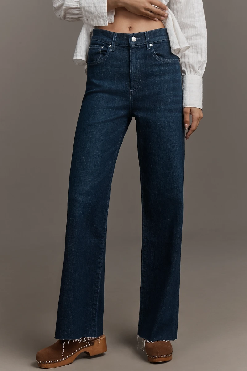 LE JEAN Column High-Rise Wide-Leg Jeans