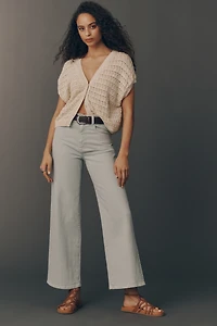 LE JEAN Column High-Rise Wide-Leg Jeans