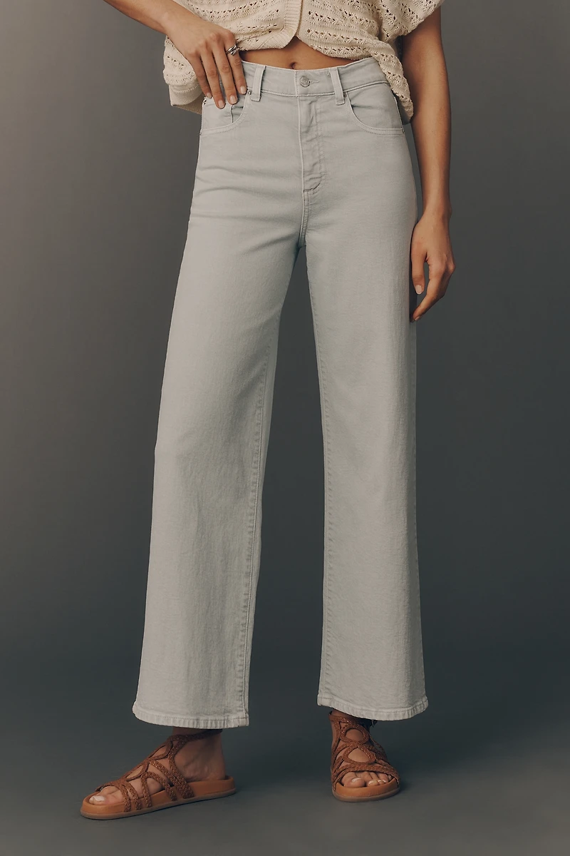 LE JEAN Column High-Rise Wide-Leg Jeans