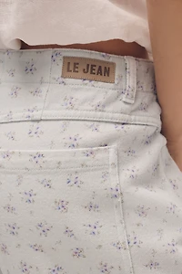 LE JEAN Cotton Selena Crop High-Rise Tapered Jeans