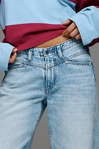 LE JEAN Selena Crop High-Rise Tapered Jeans