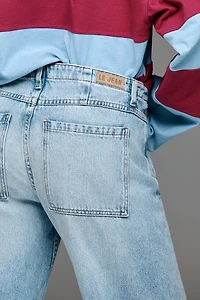 LE JEAN Selena Crop High-Rise Tapered Jeans