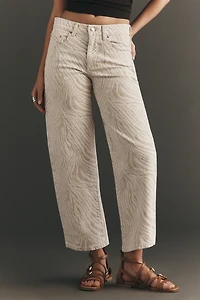 LE JEAN Nomad Ankle Mid-Rise Tapered Jeans