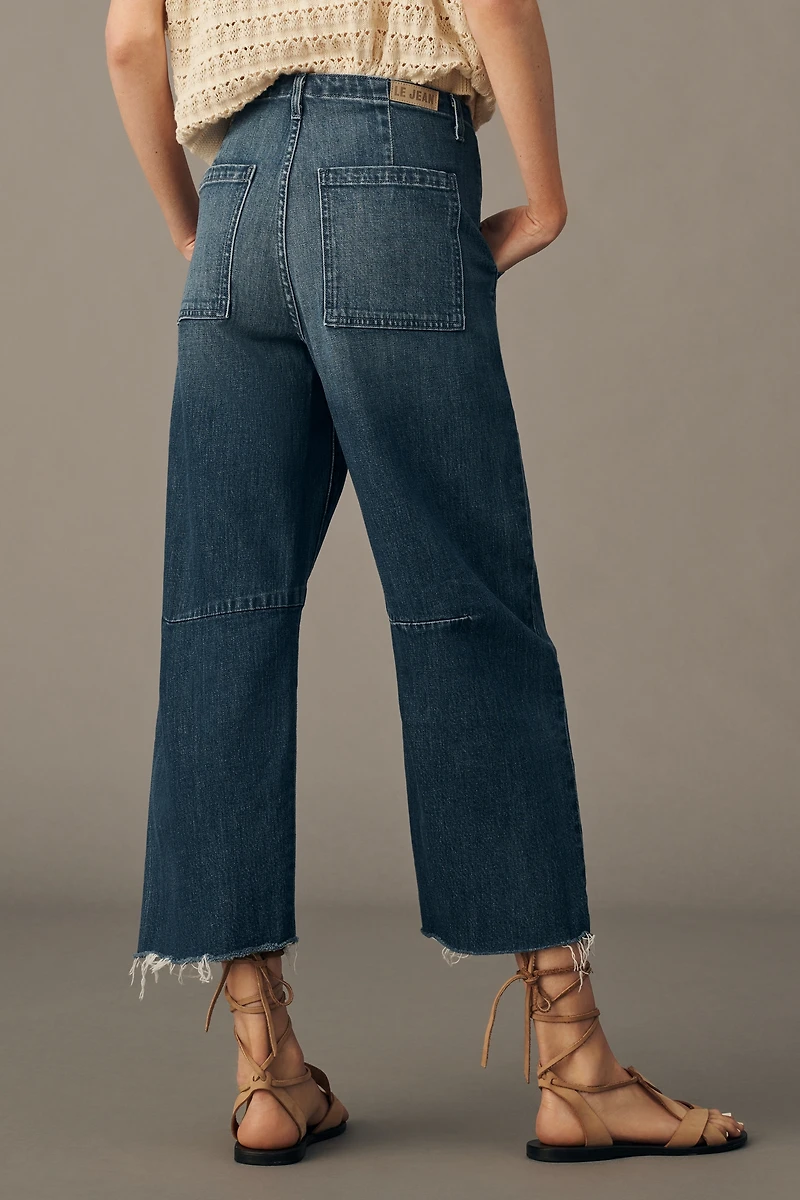 LE JEAN Petite Utility Barrel Pants