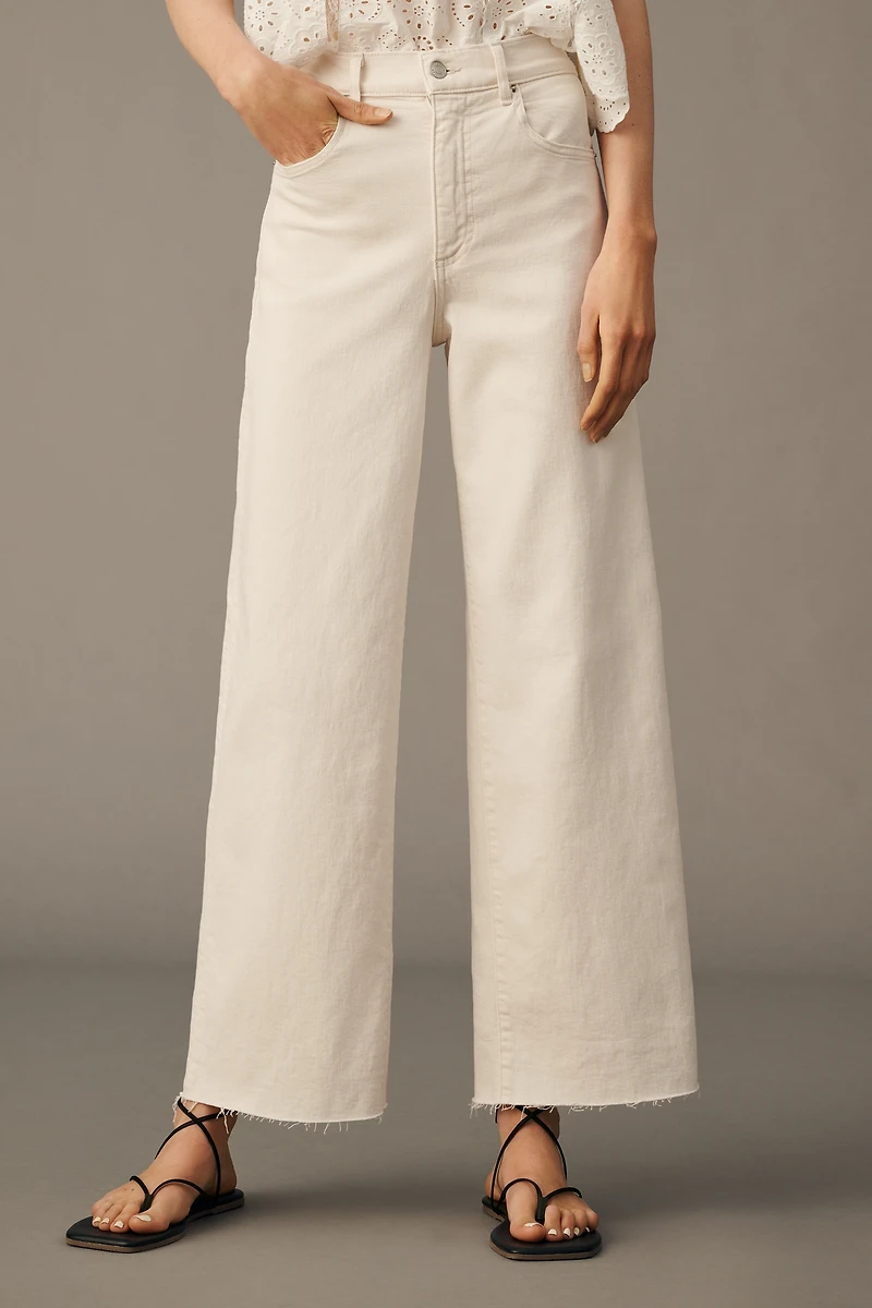 LE JEAN Petite White Column Jeans