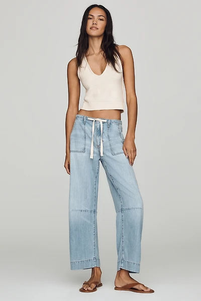 LE JEAN Weightless Utility Mid Rise Barrel Jeans