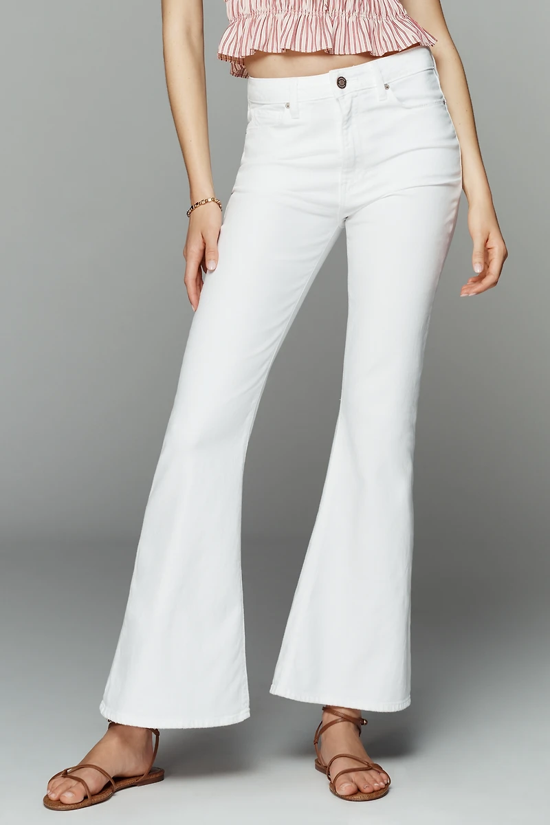 Hudson Holly Petite High-Rise Flared Jeans