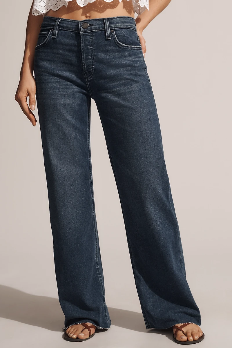 Hudson Petite Rosie High-Rise Wide-Leg Jeans