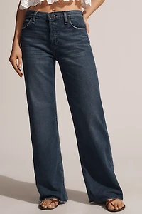 Hudson Petite Rosie High-Rise Wide-Leg Jeans
