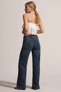 Hudson Petite Rosie High-Rise Wide-Leg Jeans