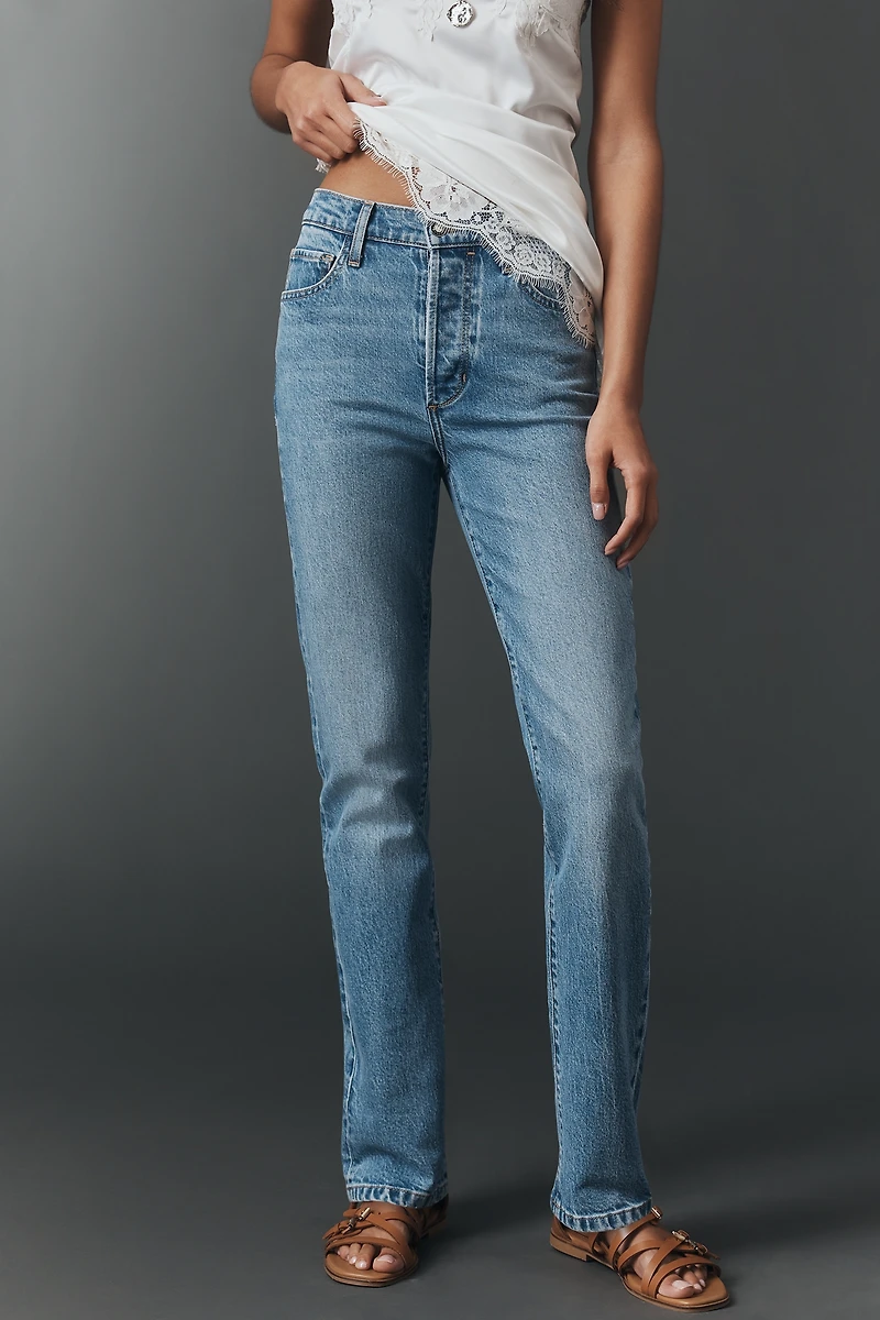 Favorite Daughter Jen Mid-Rise Straight-Leg Jeans