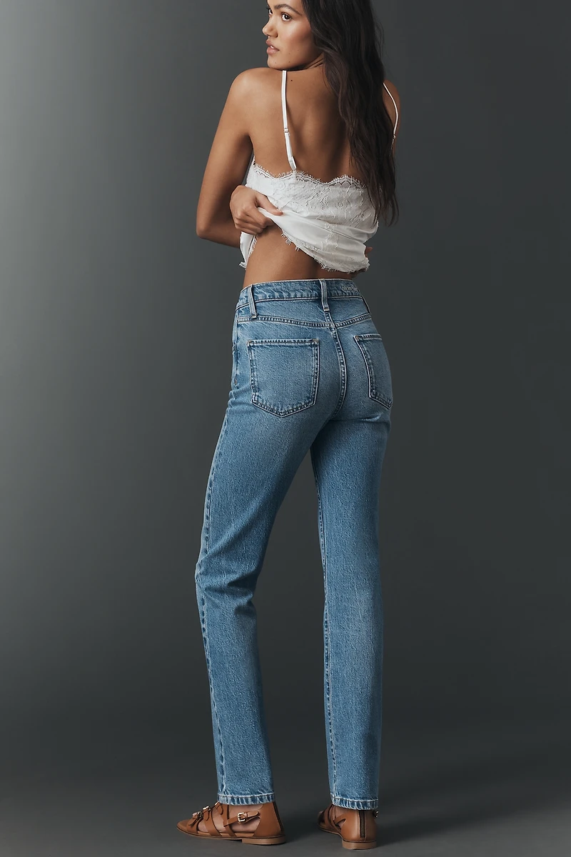 Favorite Daughter Jen Mid-Rise Straight-Leg Jeans