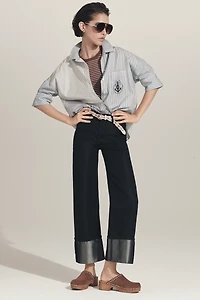 Hudson Rosie Mid-Rise Wide-Leg Jeans