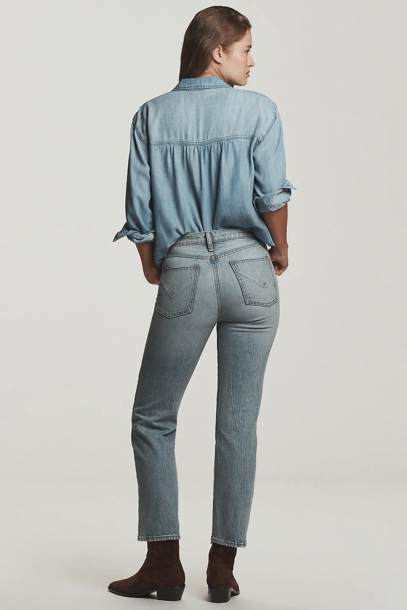 Hudson Remi High-Rise Straight-Leg Ankle Jeans