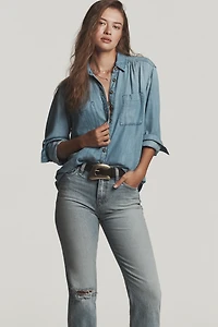 Hudson Remi High-Rise Straight-Leg Ankle Jeans