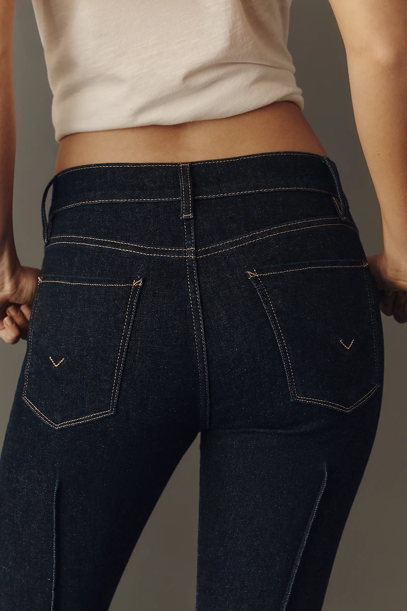 Hudson Barbara Low-Rise Cuffed Wide-Leg Jeans