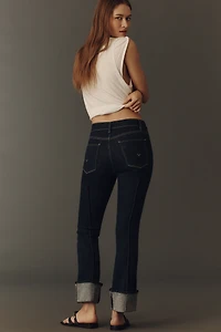 Hudson Barbara Low-Rise Cuffed Wide-Leg Jeans