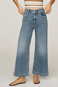 Hudson Jodie High-Rise Cropped Wide-Leg Jeans