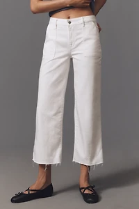 Fidelity Denim Joni Utility High-Rise Crop Wide-Leg Jeans