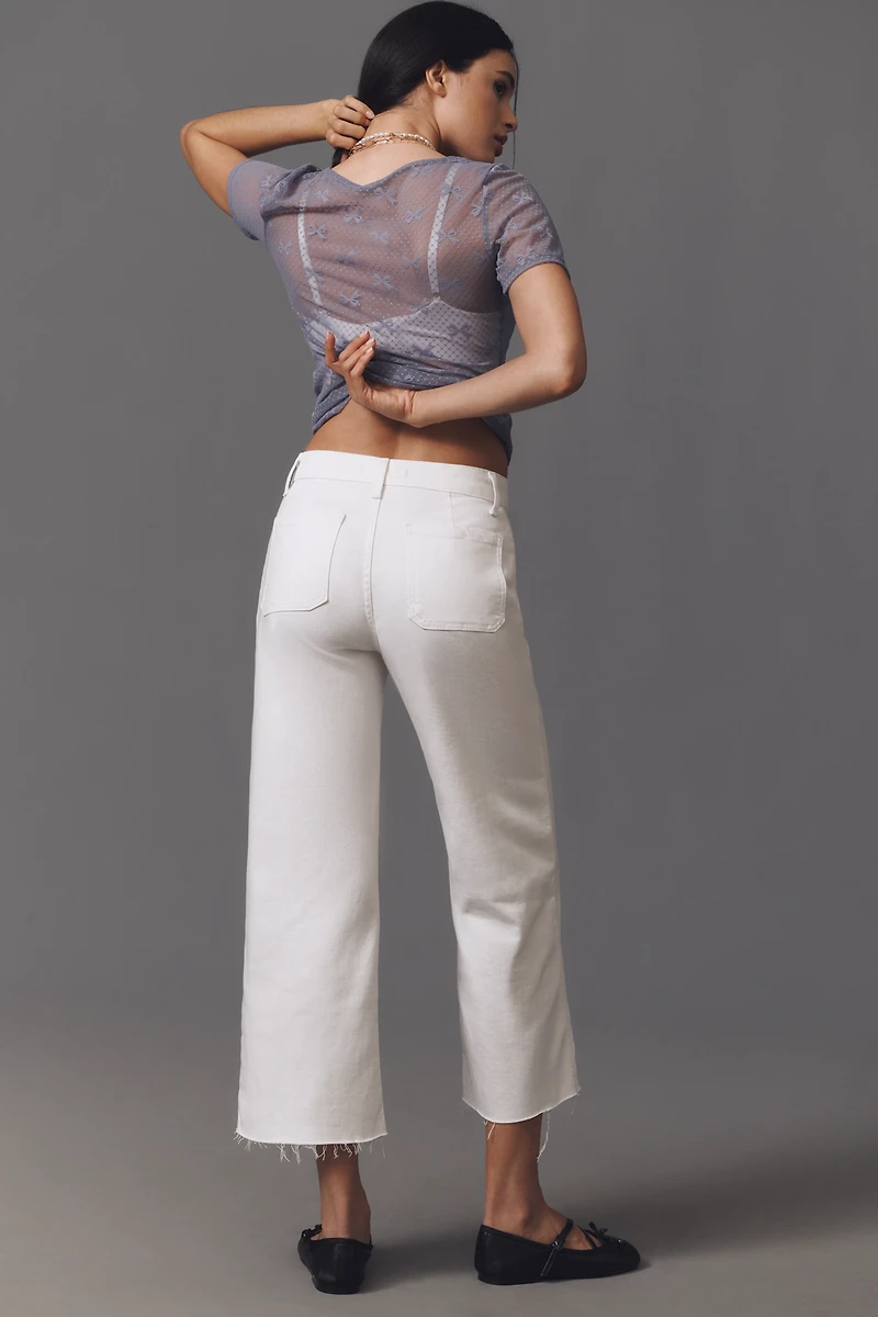 Fidelity Denim Joni Utility High-Rise Crop Wide-Leg Jeans