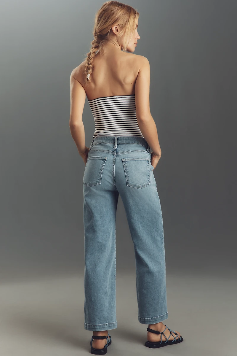 Fidelity Denim Jovi High-Rise Crop Wide Leg Jeans