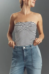 Fidelity Denim Jovi High-Rise Crop Wide Leg Jeans