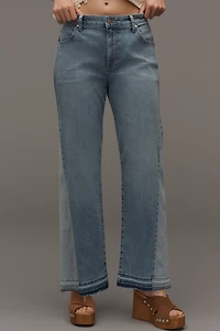 Fidelity Denim Britt High-Rise Crop Wide-Leg Jeans