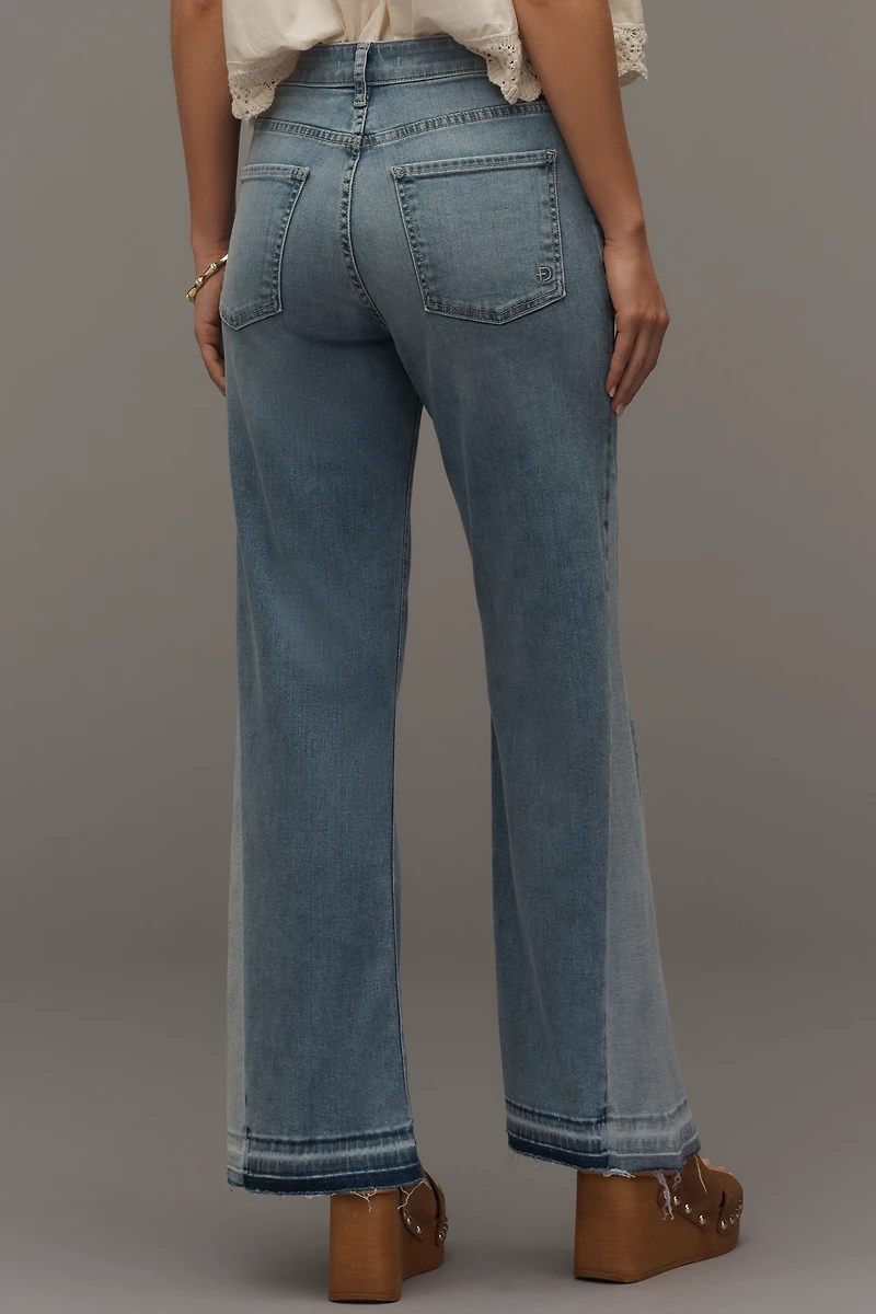 Fidelity Denim Britt High-Rise Crop Wide-Leg Jeans