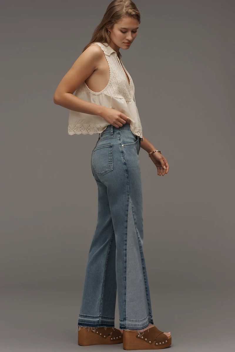 Fidelity Denim Britt High-Rise Crop Wide-Leg Jeans