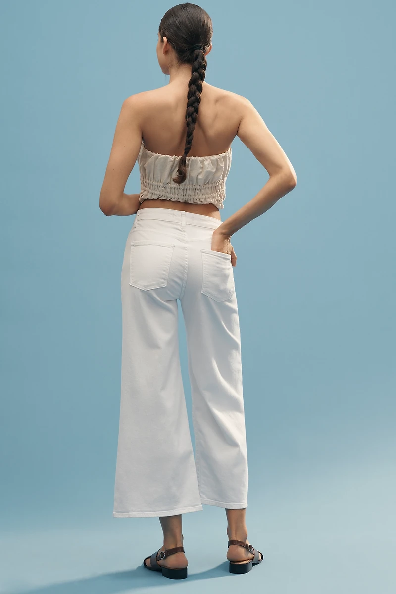 Fidelity Denim Ziggy High-Rise Crop Wide-Leg Jeans
