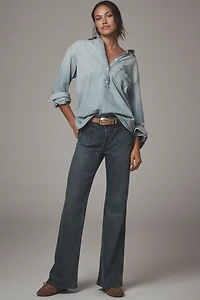 Fidelity Denim Zandi High-Rise Wide-Leg Jeans