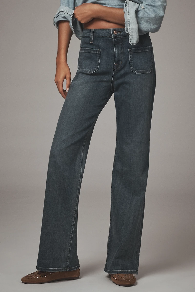 Fidelity Denim Zandi High-Rise Wide-Leg Jeans