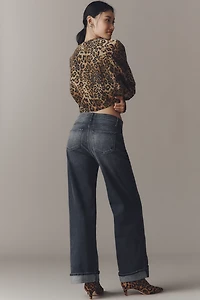 Fidelity Denim Ziggy High-Rise Wide-Leg Jeans