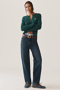 Modern American Daisy High-Rise Wide-Leg Jeans