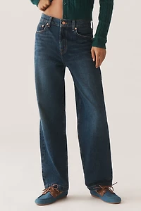 Modern American Daisy High-Rise Wide-Leg Jeans