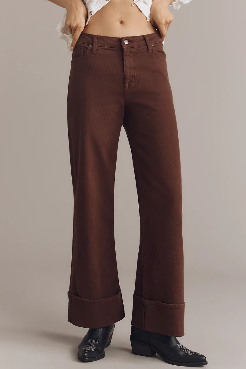 Fidelity Denim Kelli High-Rise Wide-Leg Jeans