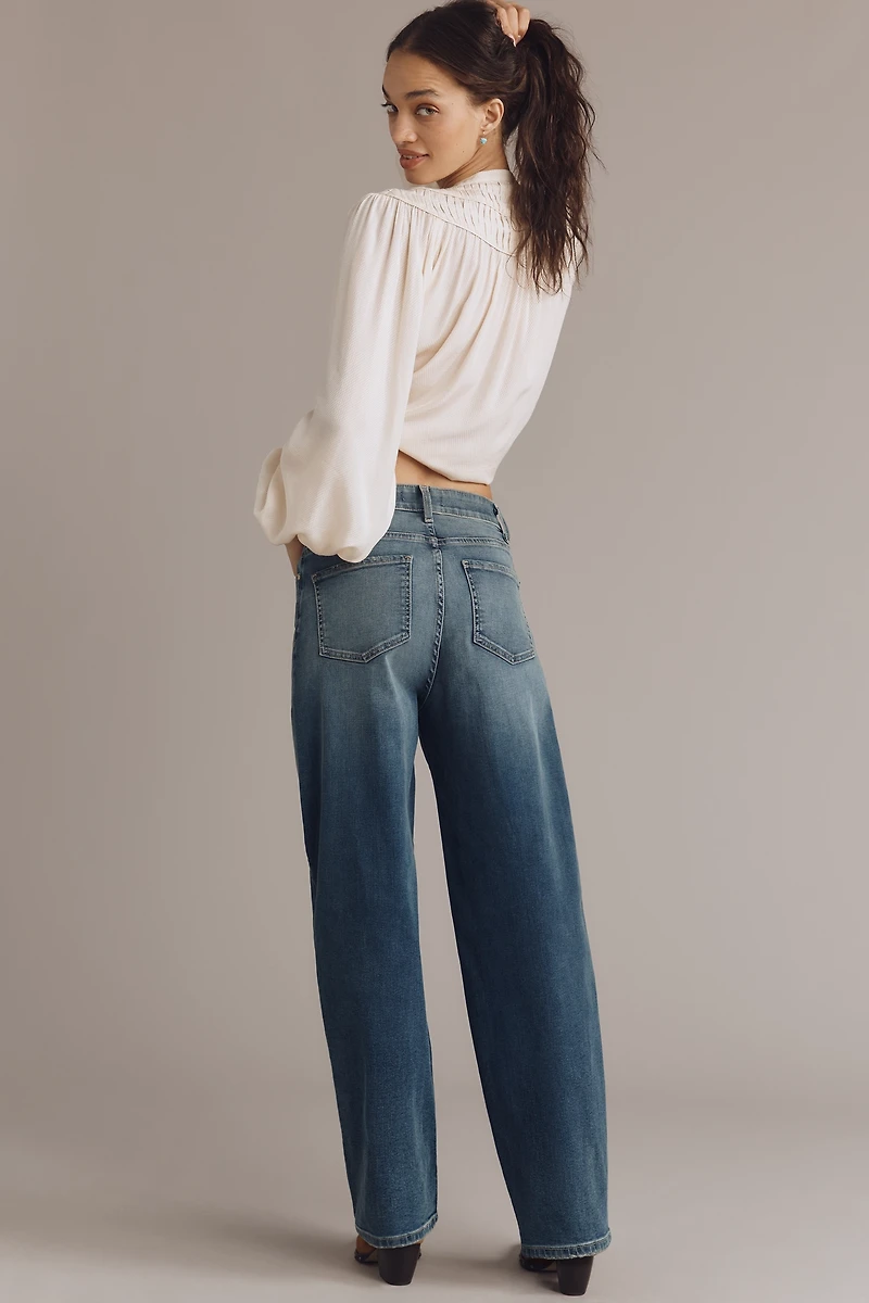 Fidelity Denim Delilah High-Rise Tapered Jeans