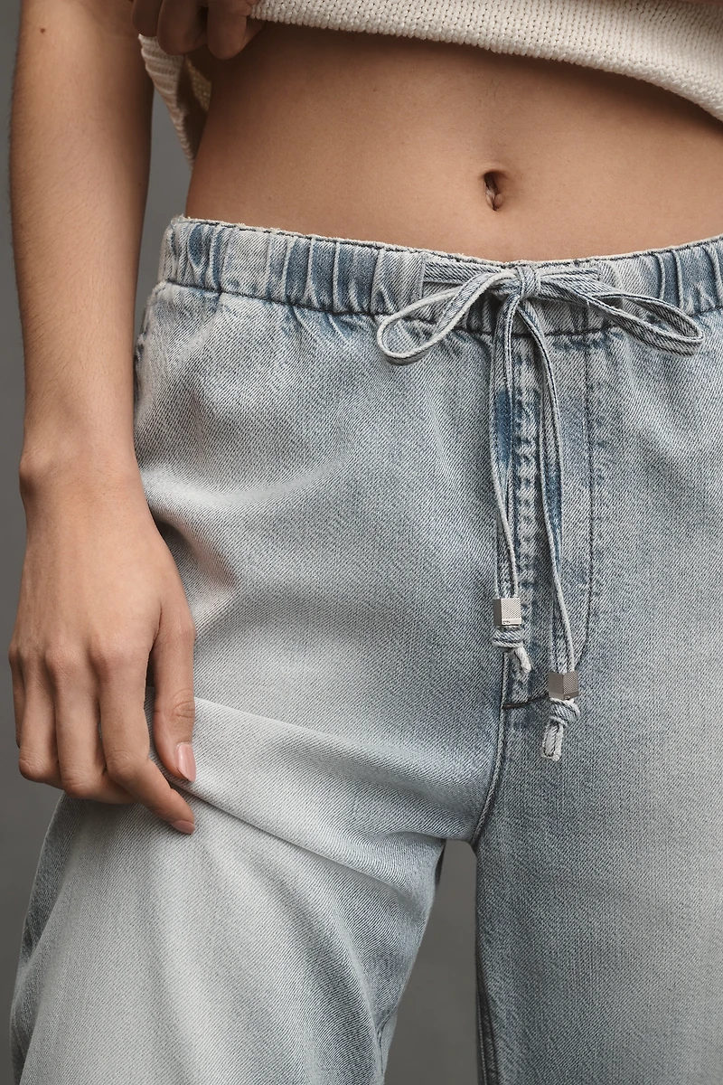 rag & bone Ultra Featherweight Logan High-Rise Wide-Leg Drawstring Jeans