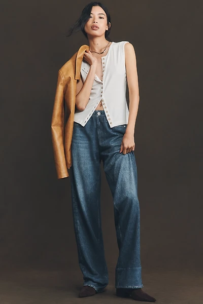 rag & bone Miramar High-Rise Wide-Leg Jeans