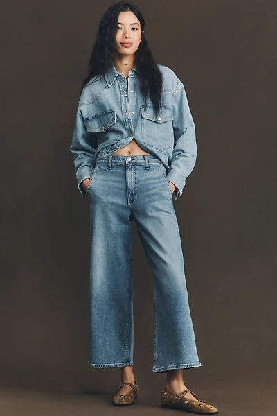 rag & bone Andi High-Rise Crop Wide-Leg Jeans