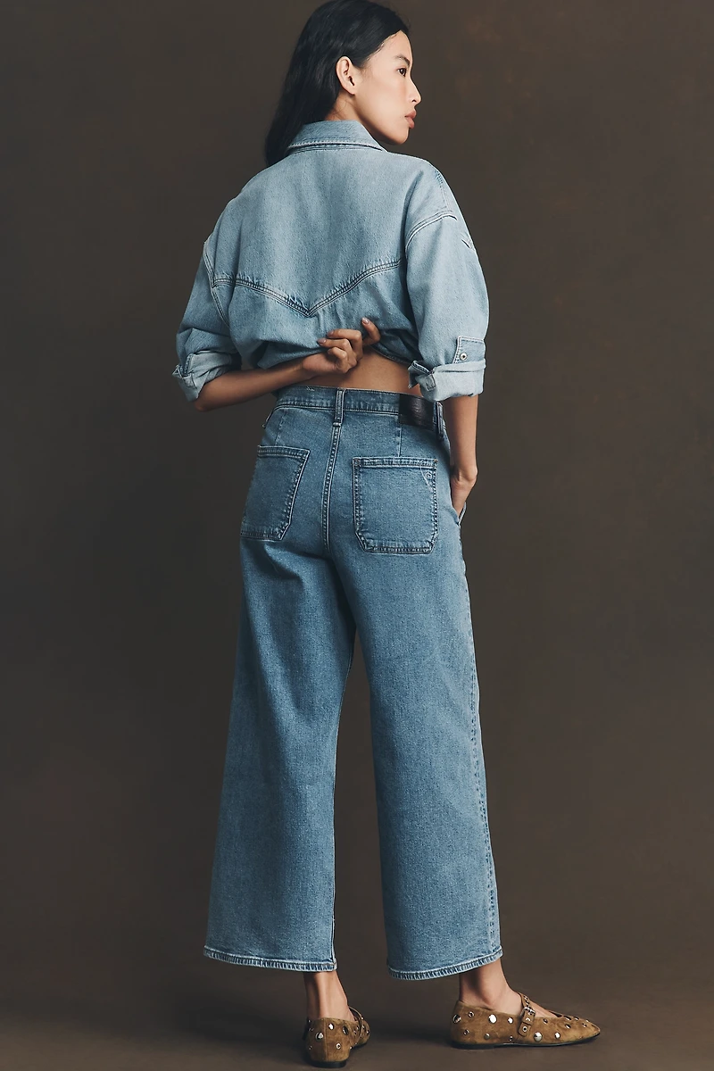 rag & bone Andi High-Rise Crop Wide-Leg Jeans