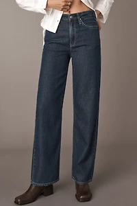 rag & bone Featherweight Logan Mid-Rise Wide-Leg Jeans