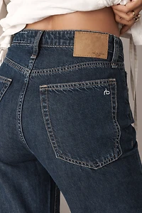 rag & bone Featherweight Logan Mid-Rise Wide-Leg Jeans
