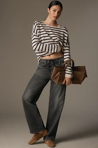 rag & bone Miramar High-Rise Wide-Leg Drawstring Jeans